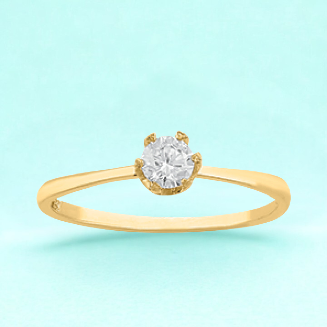 Anillo de compromiso Antes de Ti en Oro amarillo de 10k