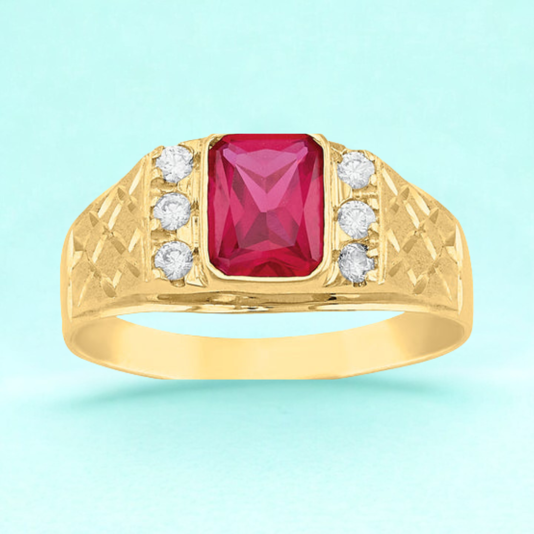 Anillo Modelo 300 en Oro amarillo de 10k