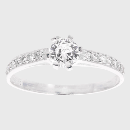 Anillo de compromiso Majestic en plata 925