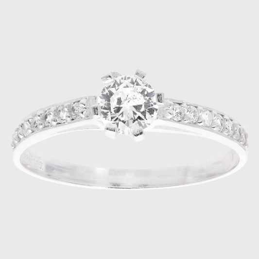 Anillo de compromiso Majestic en plata 925