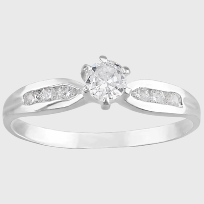 Anillo de compromiso Damar en plata 925