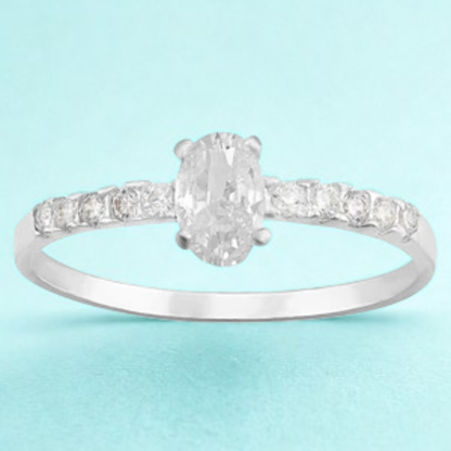 Anillo de compromiso Heritage en plata 925