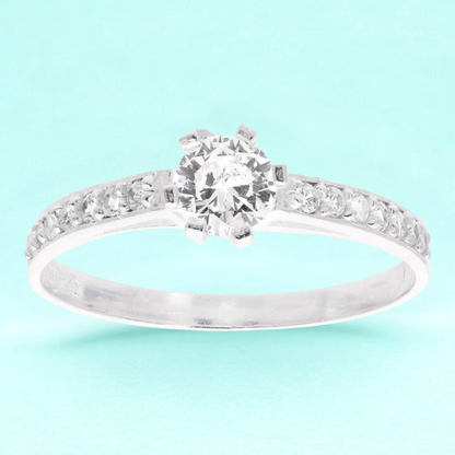 Anillo de compromiso Majestic en plata 925