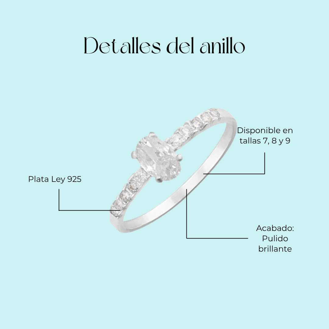 Anillo de compromiso Heritage en plata 925