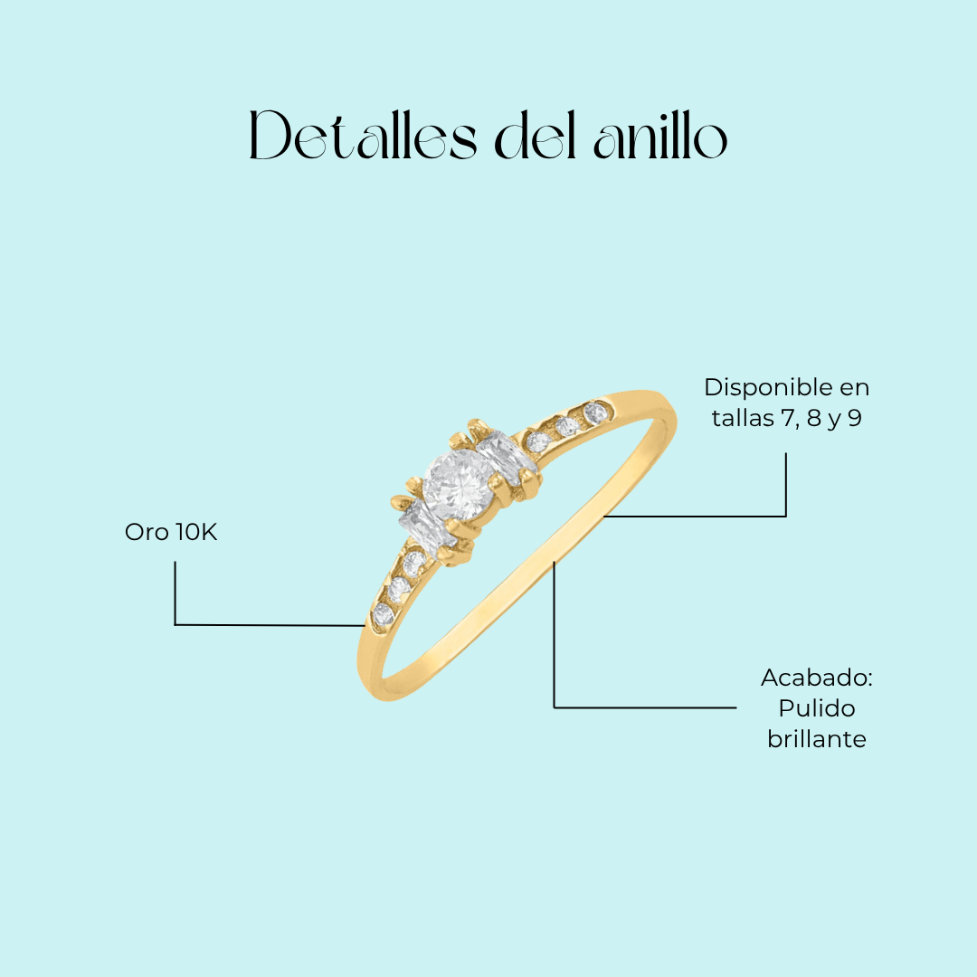 Anillo de compromiso Eres Tú en Oro amarillo de 10k