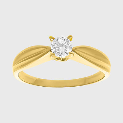 Anillo de compromiso Carolina en Oro amarillo de 10k