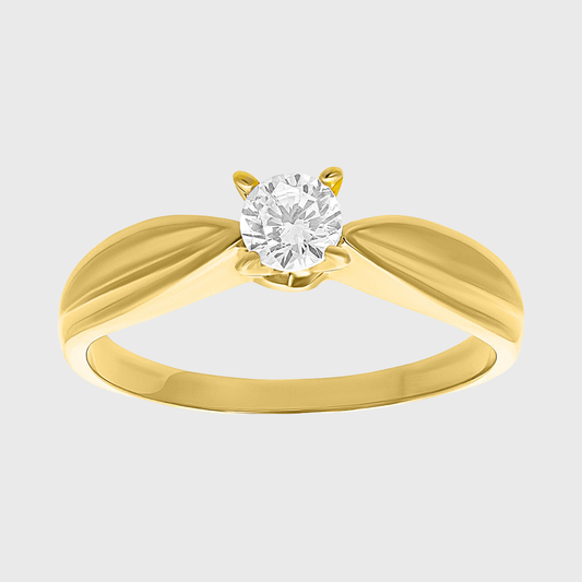 Anillo de compromiso Carolina en Oro amarillo de 10k