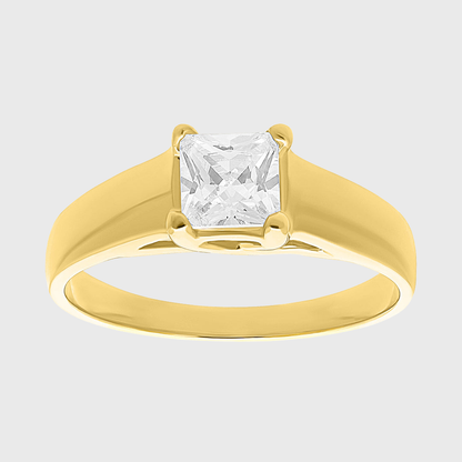 Anillo de compromiso Constanza Crown en Oro amarillo de 10k