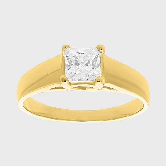 Anillo de compromiso Constanza Crown en Oro amarillo de 10k