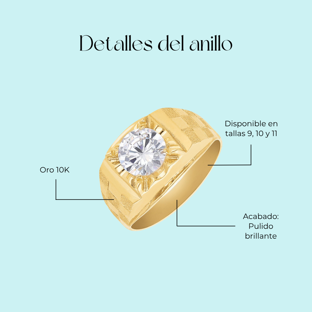 Anillo Modelo 1981 en Oro amarillo de 10k