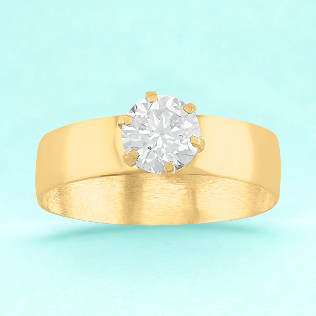 Anillo de compromiso Silencio de Miriam en Oro amarillo de 10k