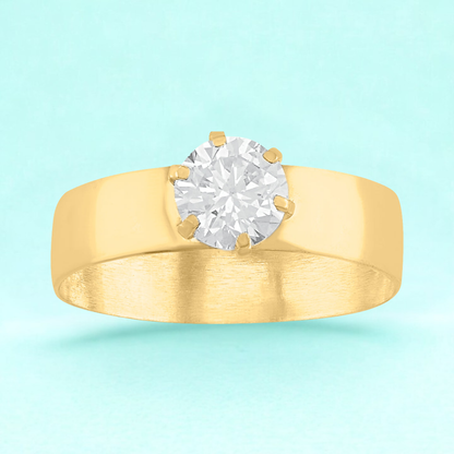 Anillo de compromiso Silencio de Miriam en Oro amarillo de 10k