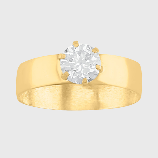 Anillo de compromiso Silencio de Miriam en Oro amarillo de 10k