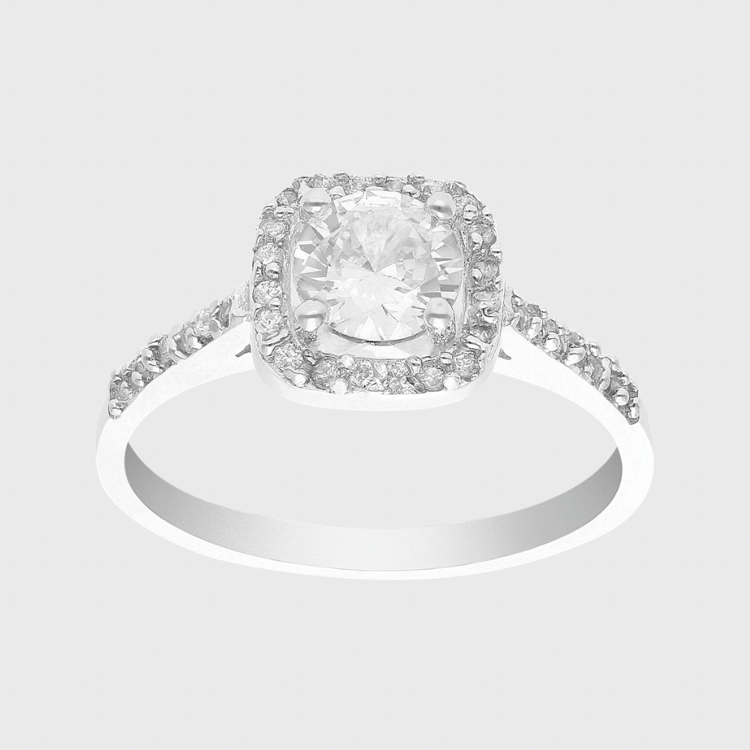 Anillo de compromiso Caro Amour en plata 925