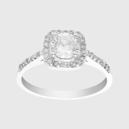 Anillo de compromiso Caro Amour en plata 925