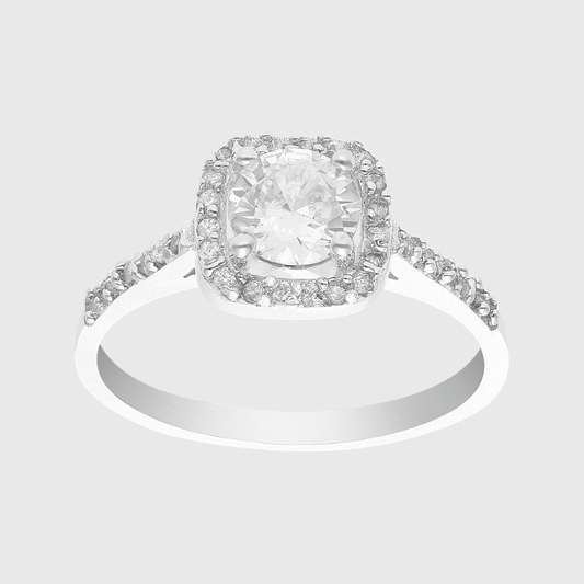 Anillo de compromiso Caro Amour en plata 925